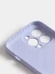Лавандовый чехол силиконовый со стеклянной панелью для iPhone 13 Pro