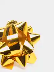 Вишнёвый бант Звезда для оформления подарка, 4,5 см/5 см /6,35 см