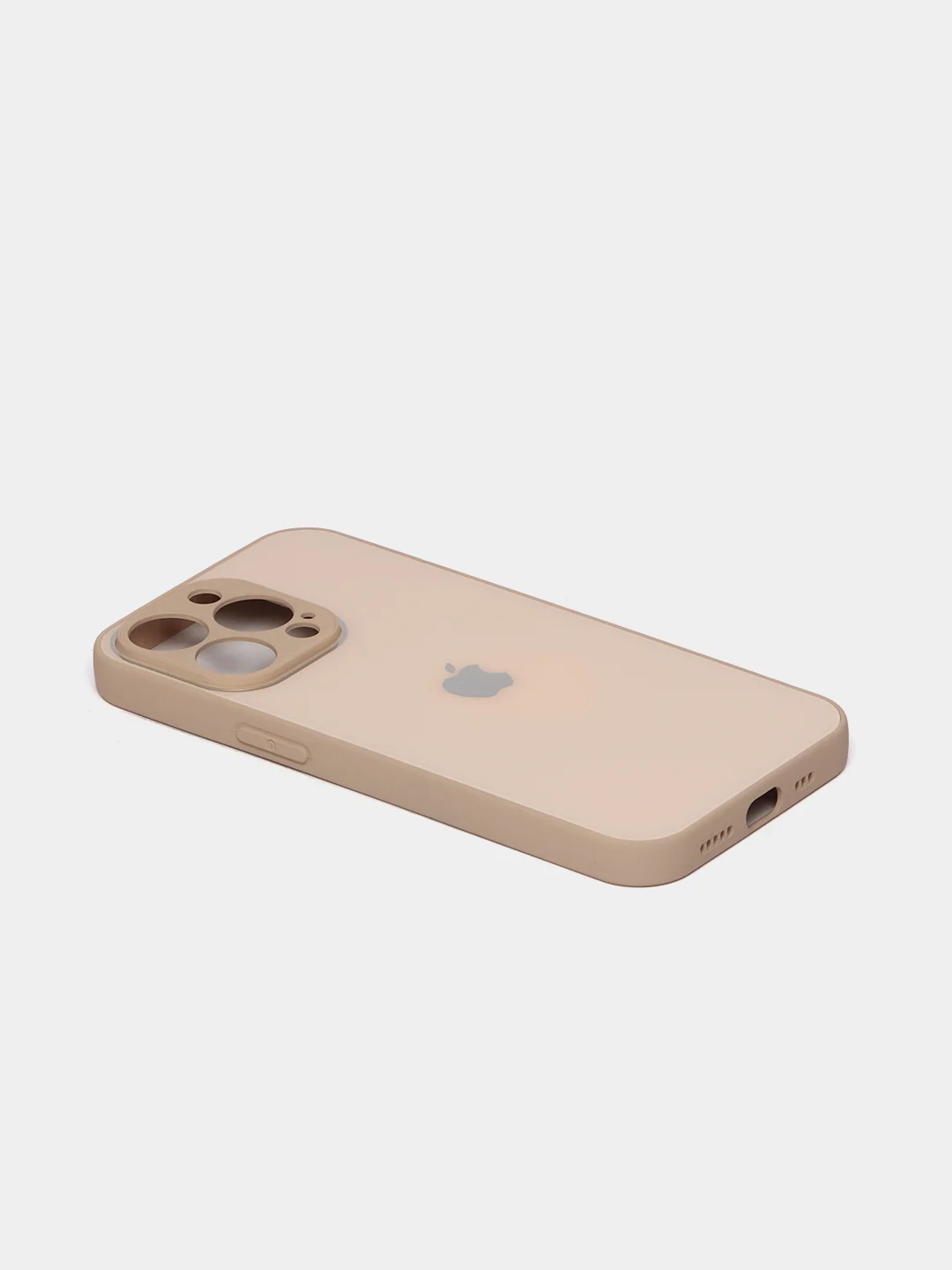 Карамельный чехол силиконовый со стеклянной панелью для iPhone 13 Pro