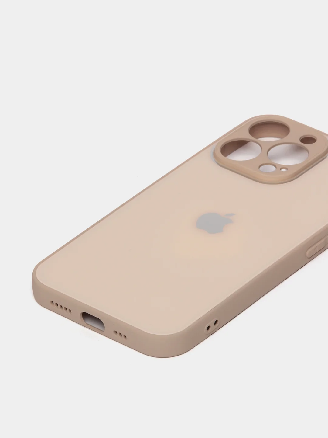 Карамельный чехол силиконовый со стеклянной панелью для iPhone 13 Pro
