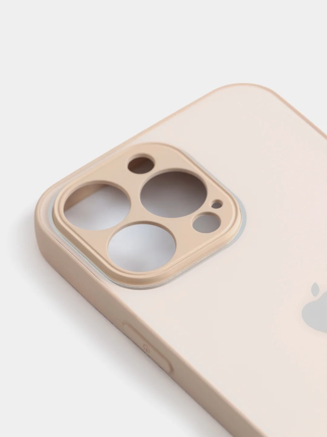 Карамельный чехол силиконовый со стеклянной панелью для iPhone 13 Pro