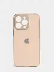 Карамельный чехол силиконовый со стеклянной панелью для iPhone 13 Pro