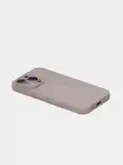 Бежевый меланж чехол силиконовый со стеклянной панелью для iPhone 13 Pro