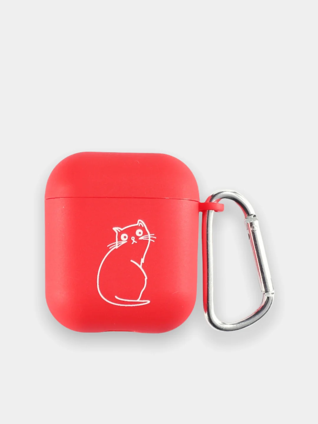Красный чехол для наушников AirPods 1/2, Pro