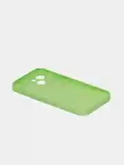 Лайм чехол силиконовый со стеклянной панелью для iPhone 13