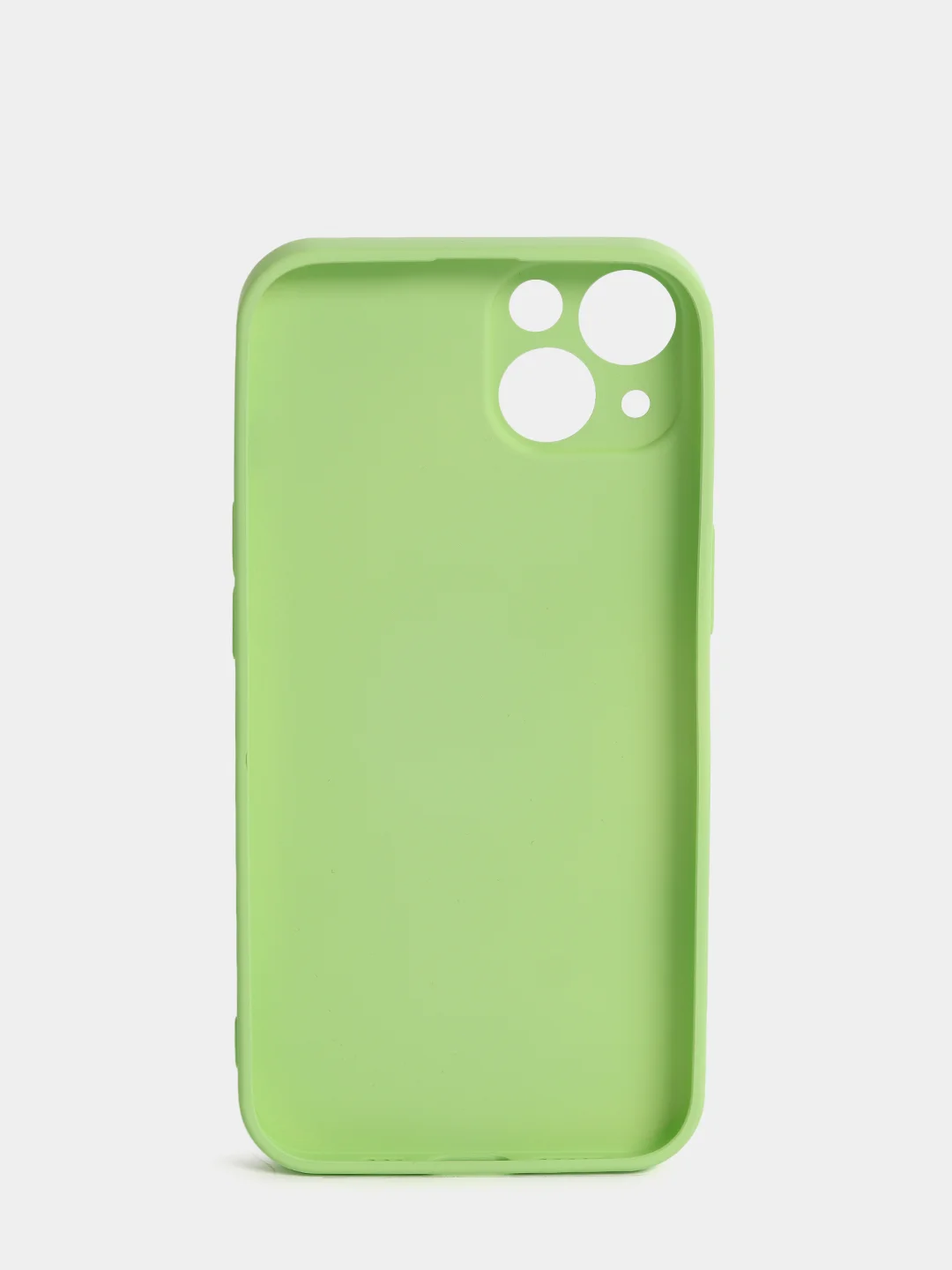 Лайм чехол силиконовый со стеклянной панелью для iPhone 13