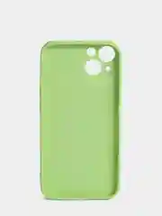 Лайм чехол силиконовый со стеклянной панелью для iPhone 13