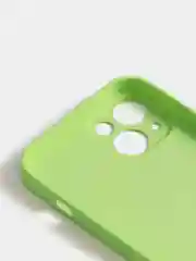 Лайм чехол силиконовый со стеклянной панелью для iPhone 13