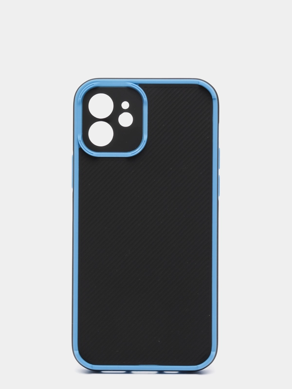 Силиконовый притивоударный с усиленными углами и защитой камеры чехолIphone 12