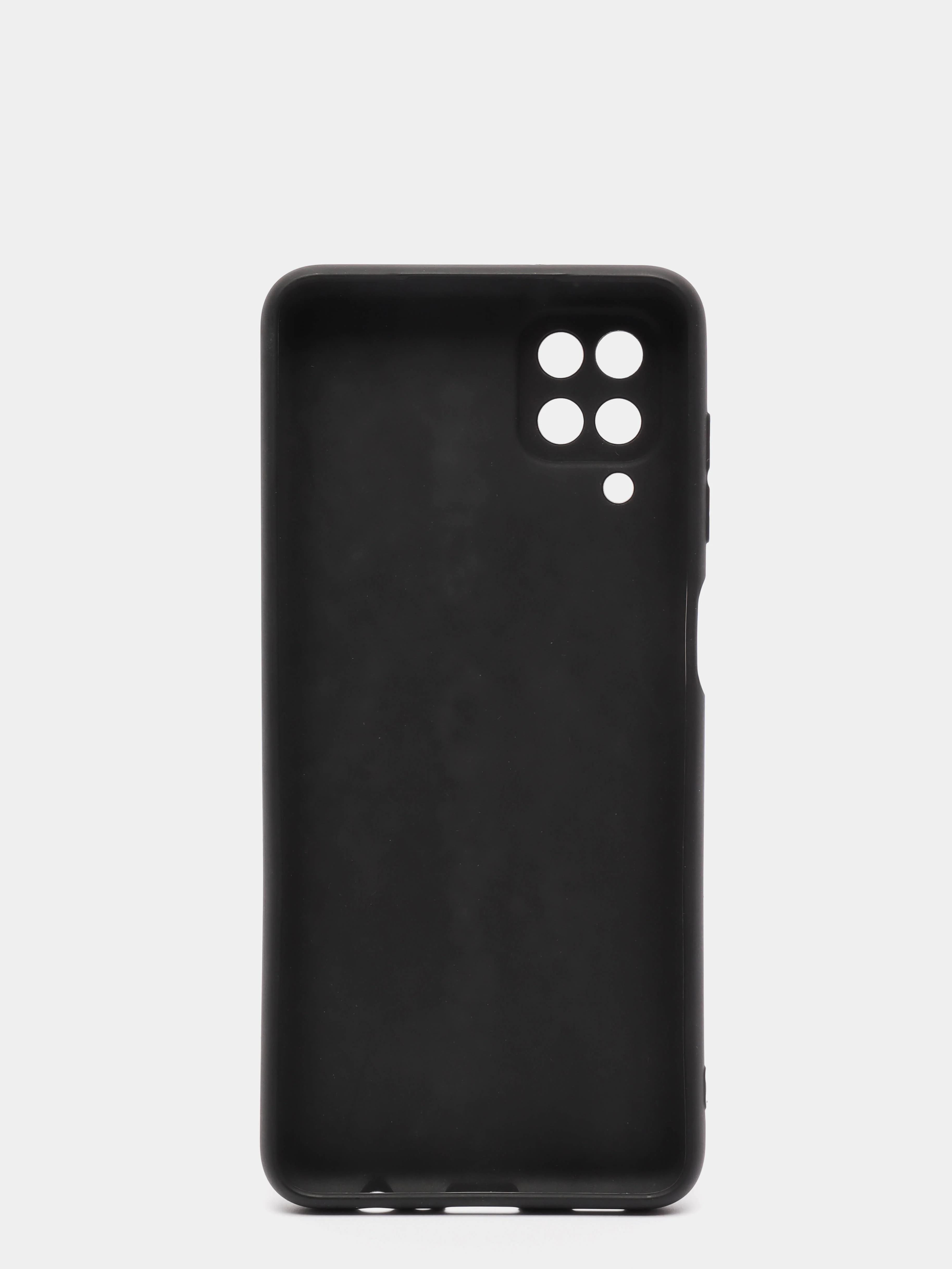 Чехол для Samsung A12, черный, силиконовый