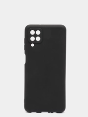Чехол для Samsung A12, черный, силиконовый