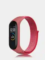 Коралловый ремешок нейлоновый на липучке для Xiaomi Mi Band 3, Mi Band 4, Band 5, Band 6, Mi Band 7