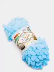 Голубой пряжа Alize Puffy
