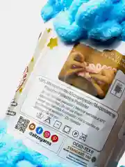 Голубой пряжа Alize Puffy