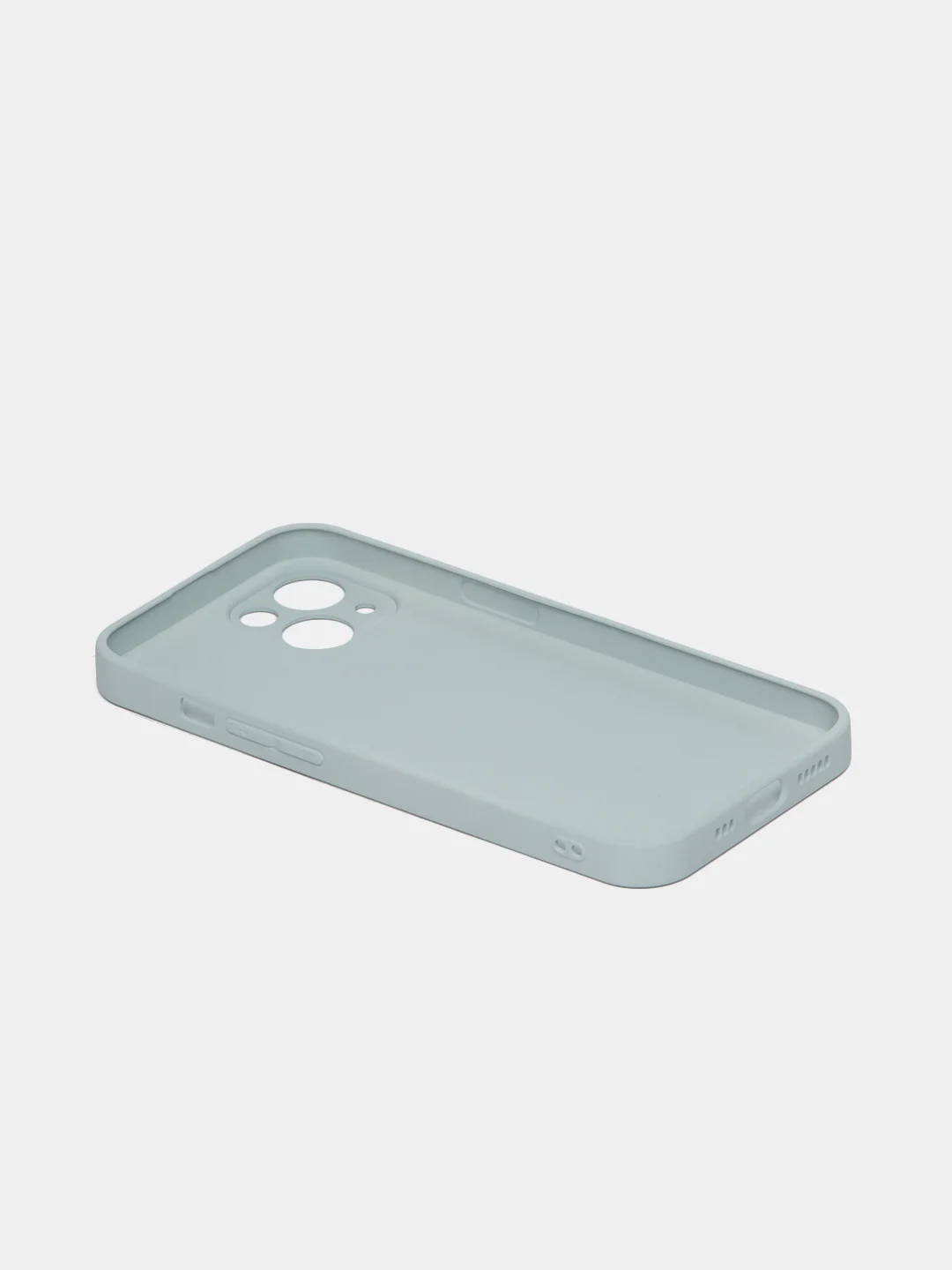 Лайм чехол силиконовый со стеклянной панелью для iPhone 13