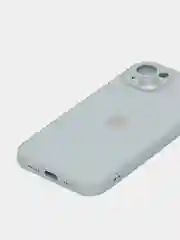 Лайм чехол силиконовый со стеклянной панелью для iPhone 13