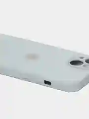 Лайм чехол силиконовый со стеклянной панелью для iPhone 13
