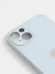 Лайм чехол силиконовый со стеклянной панелью для iPhone 13