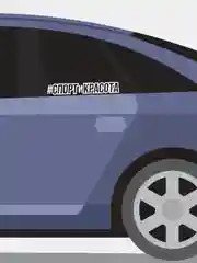 Белый наклейка на автомобиль "Спорт и красота"
