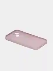 Сиреневый чехол силиконовый со стеклянной панелью для iPhone 13