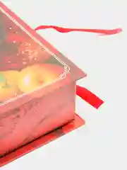 Багровый коробка - книга "Новый год", 20 х 12.5 х 5 см