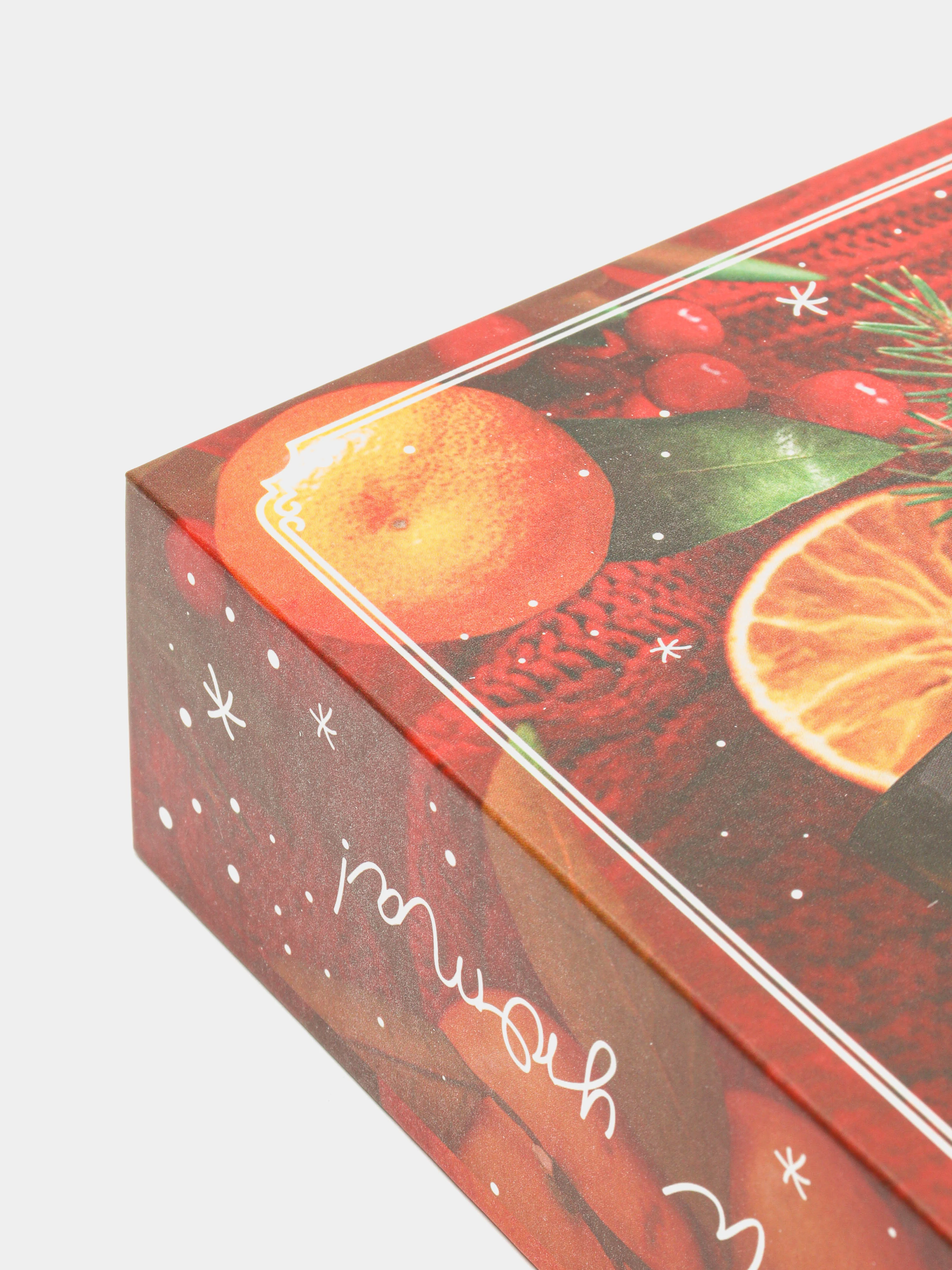 Багровый коробка - книга "Новый год", 20 х 12.5 х 5 см
