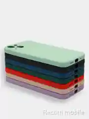 Чехол для iPhone 13, 13 Pro, 13 Pro Max силиконовый с закрытым низом и бархатом внутри