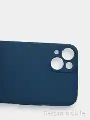 Морской чехол для iPhone 13, 13 Pro, 13 Pro Max силиконовый с закрытым низом и бархатом внутри