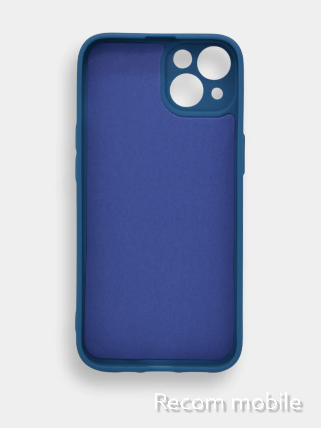 Морской чехол для iPhone 13, 13 Pro, 13 Pro Max силиконовый с закрытым низом и бархатом внутри