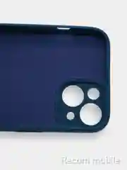 Морской чехол для iPhone 13, 13 Pro, 13 Pro Max силиконовый с закрытым низом и бархатом внутри