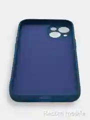 Морской чехол для iPhone 13, 13 Pro, 13 Pro Max силиконовый с закрытым низом и бархатом внутри