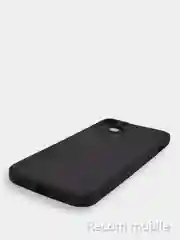 Черный чехол для iPhone 13, 13 Pro, 13 Pro Max силиконовый с закрытым низом и бархатом внутри