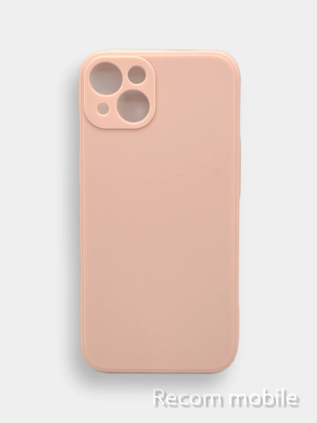 Коралловый меланж чехол для iPhone 13, 13 Pro, 13 Pro Max силиконовый с закрытым низом и бархатом внутри