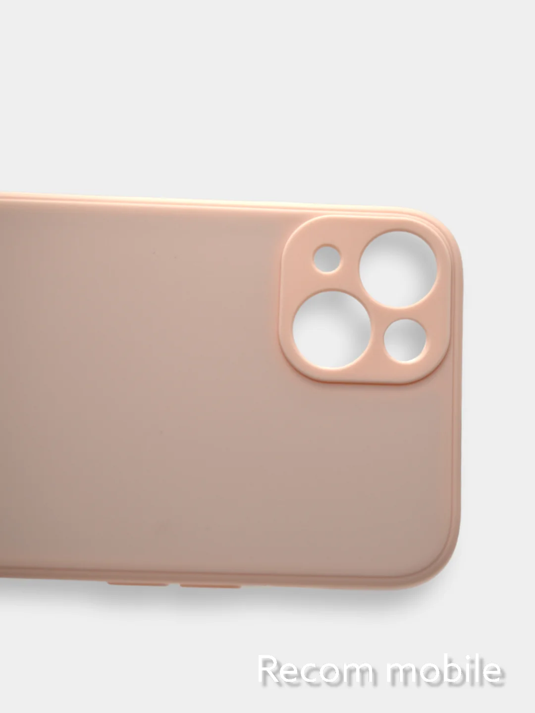 Коралловый меланж чехол для iPhone 13, 13 Pro, 13 Pro Max силиконовый с закрытым низом и бархатом внутри