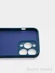 Морской чехол для iPhone 13, 13 Pro, 13 Pro Max силиконовый с закрытым низом и бархатом внутри
