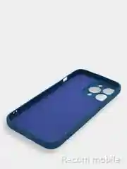 Морской чехол для iPhone 13, 13 Pro, 13 Pro Max силиконовый с закрытым низом и бархатом внутри