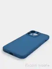 Морской чехол для iPhone 13, 13 Pro, 13 Pro Max силиконовый с закрытым низом и бархатом внутри