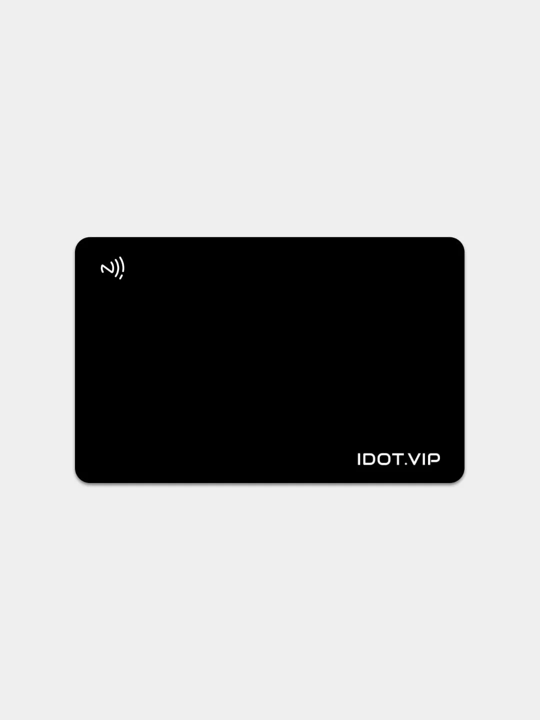 Черный умная визитка Айдот с NFC и QR-кодом