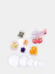 Силиконовые растягивающиеся крышки для кухни / посуды 6 шт