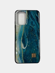 Чехол для iPhone 13 Мрамор Бирюзовый