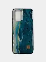 Чехол для iPhone 13 Мрамор Бирюзовый