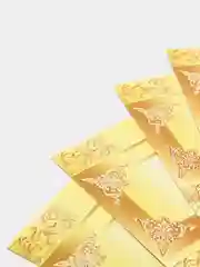 Золотой маска с приглашением 10шт и  6шт