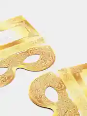Золотой маска с приглашением 10шт и  6шт