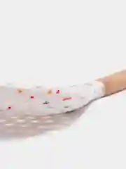 Шумовка силиконовая с деревянной ручкой