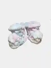 Серый меланж пинетки ручной работы