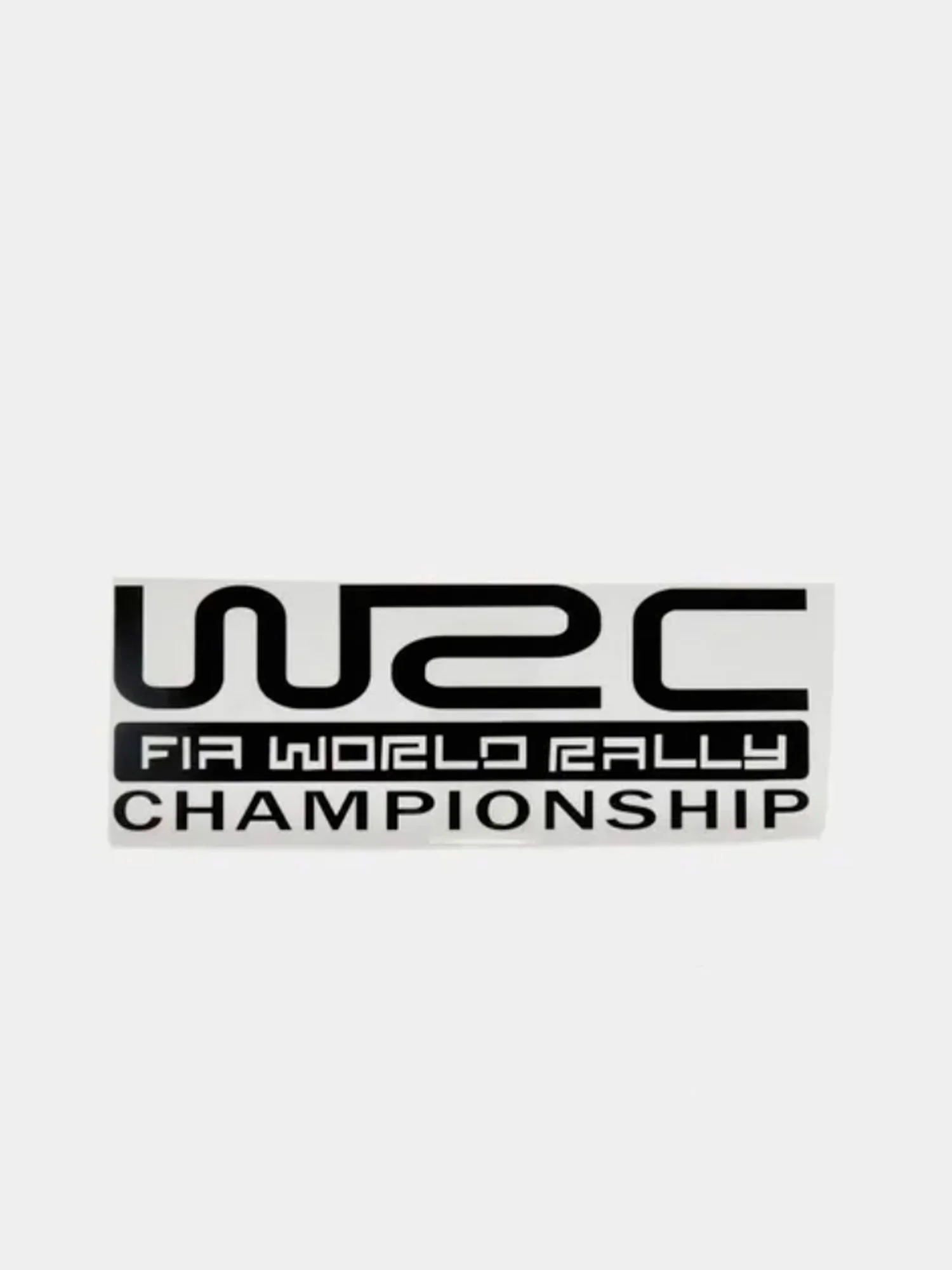 Белый наклейка на авто "WRC"