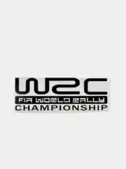 Белый наклейка на авто "WRC"