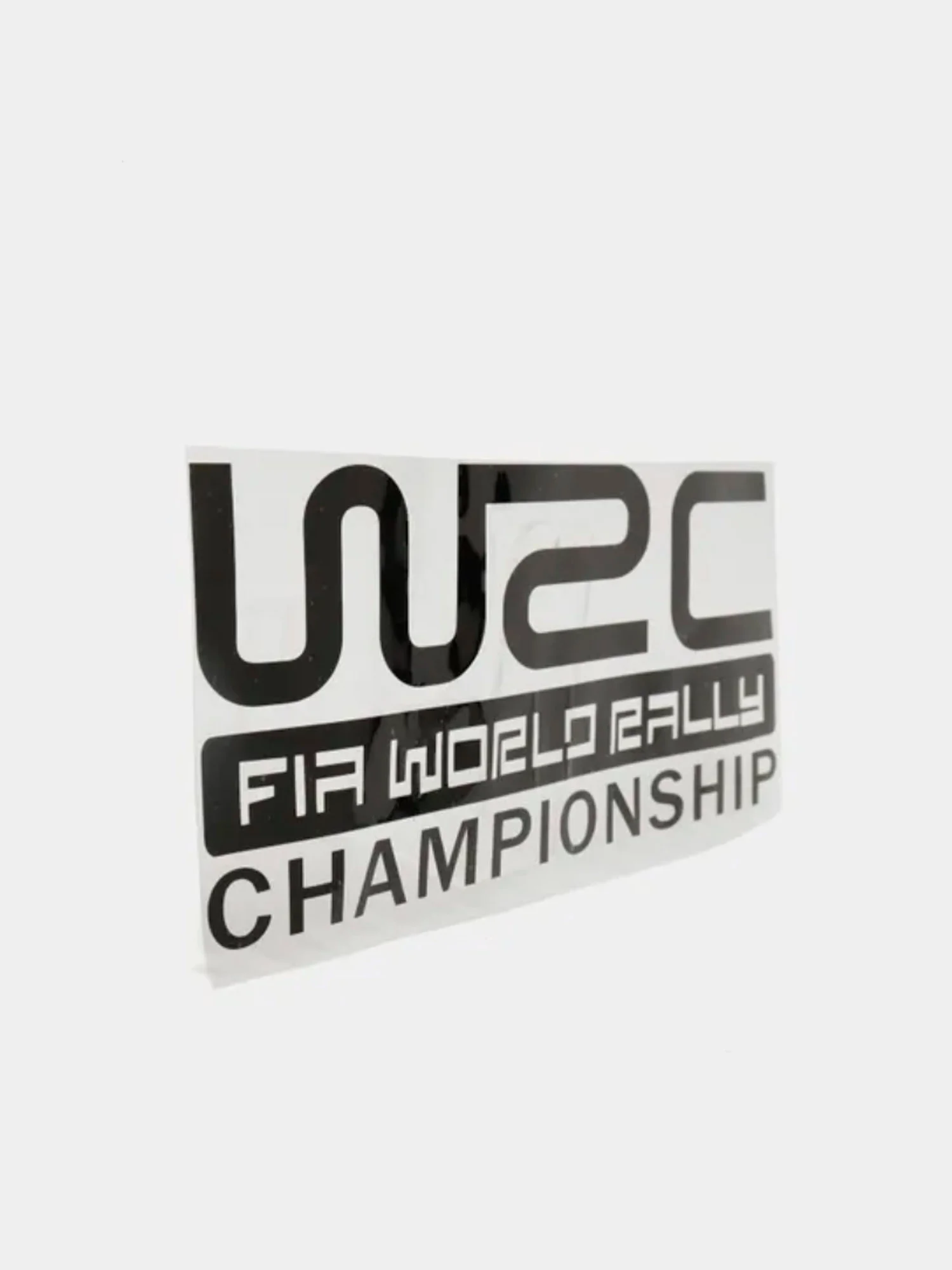 Белый наклейка на авто "WRC"
