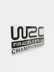 Белый наклейка на авто "WRC"