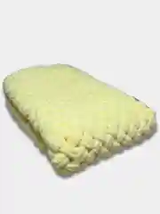 Желтый детский плед ручной вязки Alize Puffy